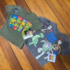 Toy Story and Ninja Turtles Kids T-Shirts